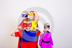 Superheroes kids friends