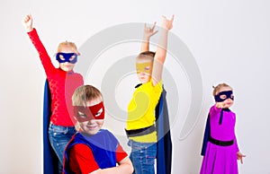 Superheroes kids friends