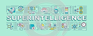 Superintelligence word concepts banner