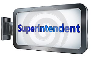 Superintendent on billboard