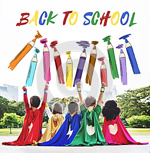 SuperKids Back To School Enjoyment Concept