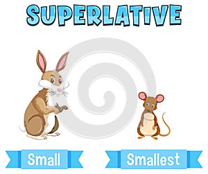 Superlative Adjectives for word small