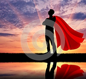 Superman businessman superhero