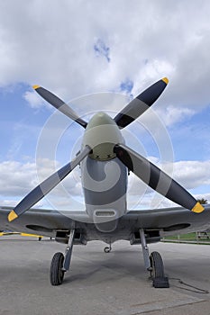 A Supermarine Spitfire front view