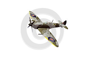 Supermarine Spitfire isolated on white background
