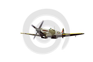 Supermarine Spitfire isolated on white background