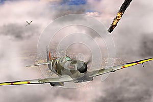 Supermarine Spitfire victorious during WW2