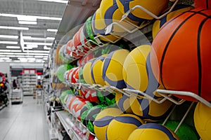 Supermarket With Aisles Of Balls