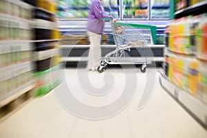 Supermarket buyer with img