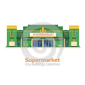 Supermarket or Grocery Store Building