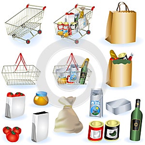 Supermarket icons 1