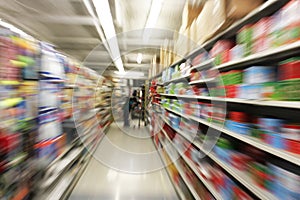 Supermarket interior