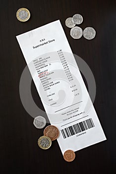 Supermarket Receipt Covid 19