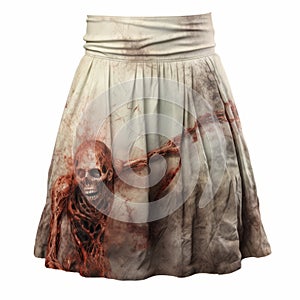 Supernatural Realism: Women\'s Skirt With Terry Redlin Inspired Skull Design