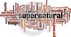 Supernatural word cloud