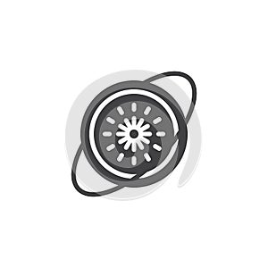 Supernova star vector icon