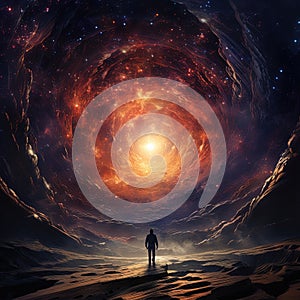 Supernova the universe creator vector art