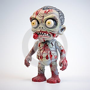 Superplastic Zombie Vinyl Toy With Full Body On White Background