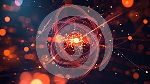 superposition animating quantum particle