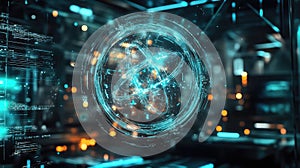 superposition floating quantum particle