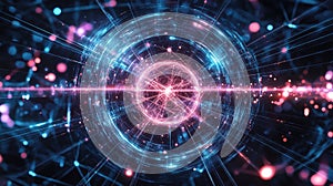 superposition syncing quantum particle