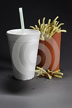 Supersize epidemic - fast food soda and fries