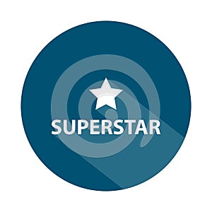 superstar badge on white