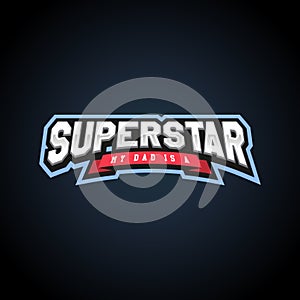 Superstar power full typography, t-shirt graphics,