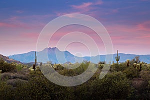 Superstition Mountains in Arizona