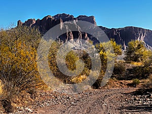Superstition Mountains landscape Arizona southwest
