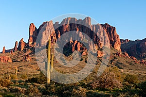 The Superstition Mountains near Phoenix, Arizona