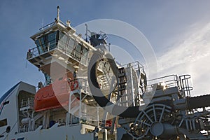 Superstructure on ship photo