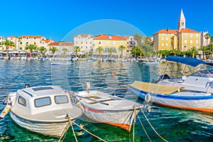 Supetar coastal town on Island Brac, Croatia. photo