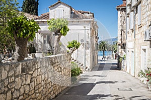 Supetar town, Brac island, Croatia photo