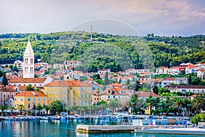 Supetar town in Croatia, Europe. photo