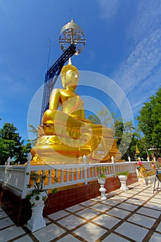 The Suphatthara Bophit Buddha at Khao Kradong Forest Park in Bur