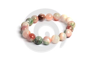 Supplement a good fortune and opulence by Thee colorful jade bracelet amulet , Fu Lu Shou luck jade lucky Stone bracelet amulet