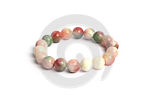 Supplement a good fortune and opulence by Thee colorful jade bracelet amulet , Fu Lu Shou luck jade lucky Stone bracelet amulet