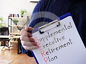 Supplemental Executive Retirement Plan SERP is shown on the business photo