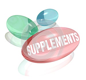 Supplements Vitamins for Healthy Living Wellness