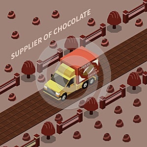 Supplier Of Chocolate Isomeric Background