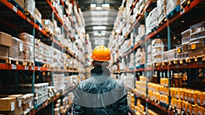 Supply Chain Distribution Center staff member in the Warehouse