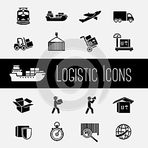 Supply Chain Icons Set photo