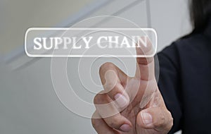 Supply Chain Management Concept. From Supplier To Customer