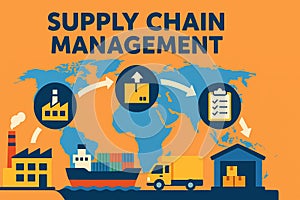 Supply Chain Process Concept â AI generated