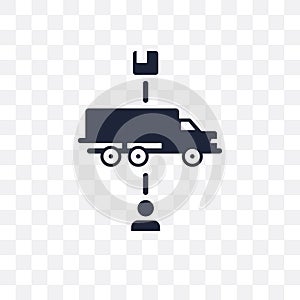 Supply chain transparent icon. Supply chain symbol design from D