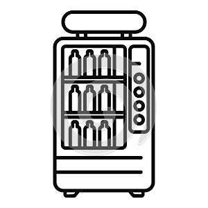 Supply drink cooling icon outline vector. Cooler bottle