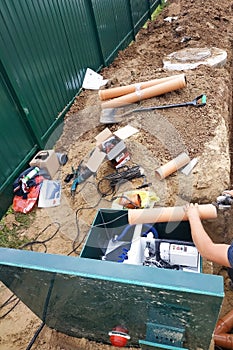 Supply of electricity to the installed sump for sewage