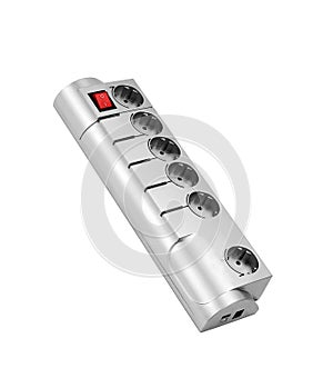 Supply-line filter isolated on white