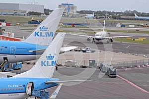 Supplying The KLM Planes At Schiphol Airport The Netherlands 26-5-2022